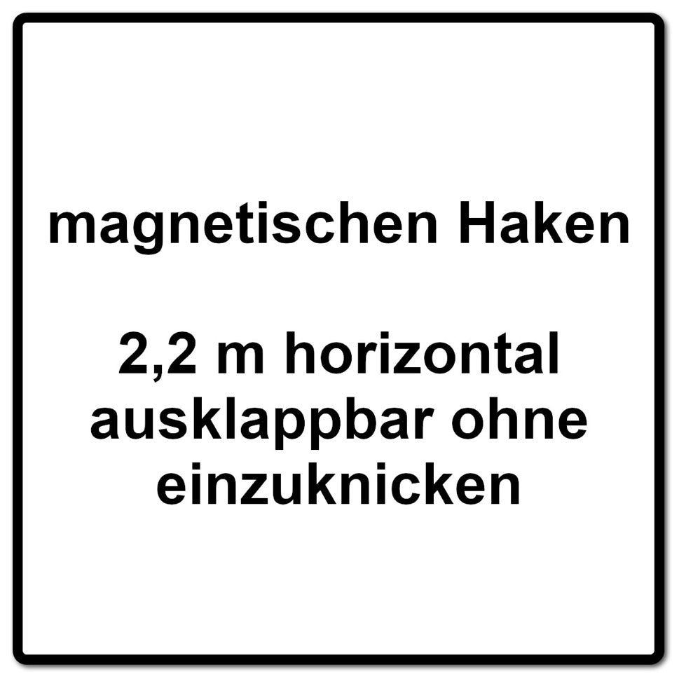 Makita 2x B-57168 Maßband 10 m Rollbandmaß mit magnetischen Haken