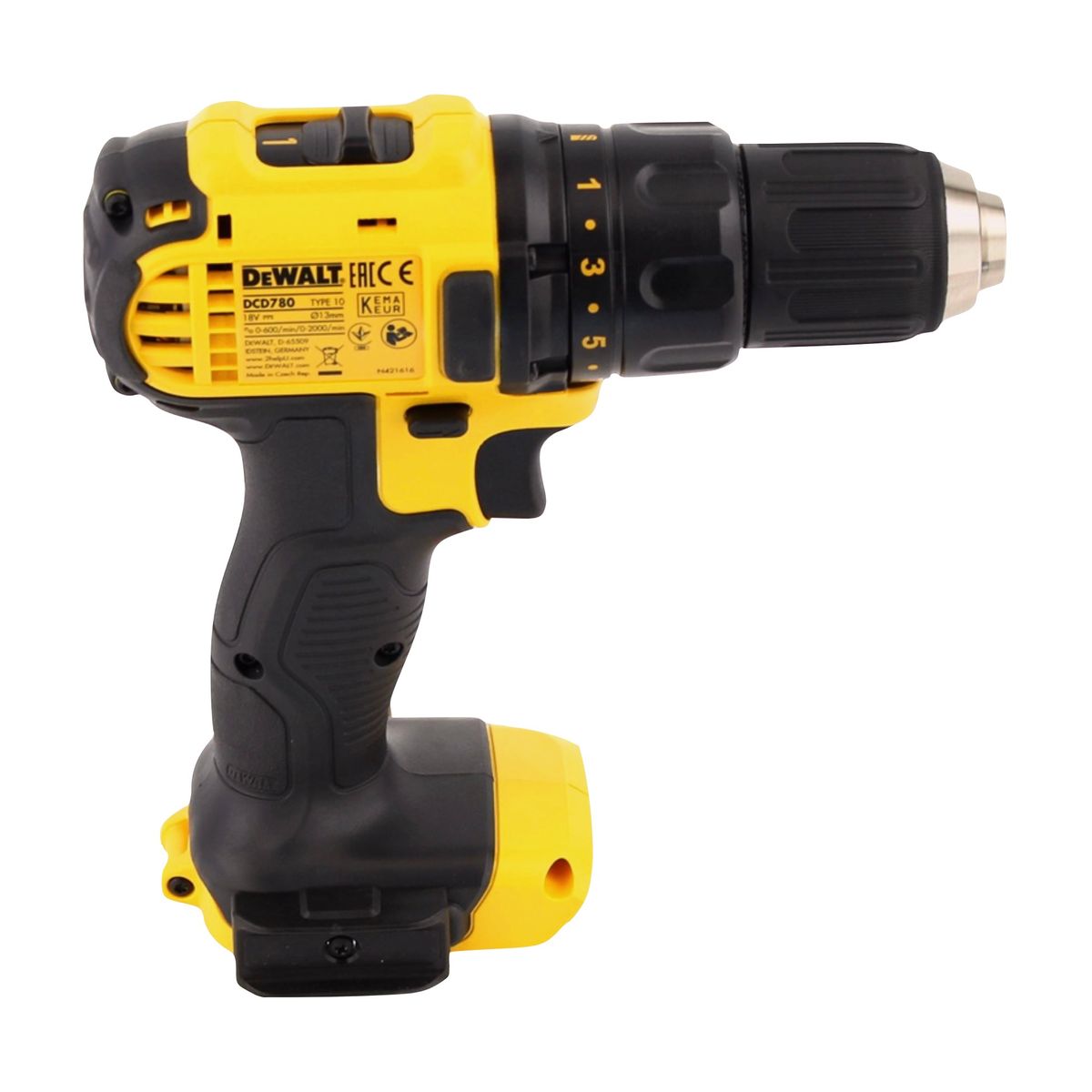 Dewalt DCD 780 P1 Akku Bohrschrauber 18 V 60 Nm + 1x Akku 5,0 Ah + Ladegerät