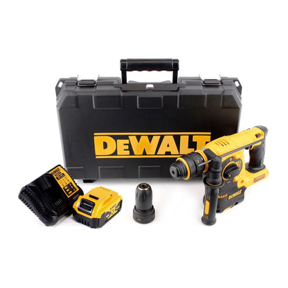 DeWalt DCH 254 P1 Akku Kombihammer 18 V 2.1 J SDS Plus + 1x Akku 5,0 Ah + Ladegerät + Wechselbohrfutter + Koffer