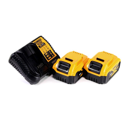 Scie à tronçonner et à onglets sur batterie DeWalt DCS 365 P2 18 V 184 mm + 2x batteries 5,0 Ah + chargeur