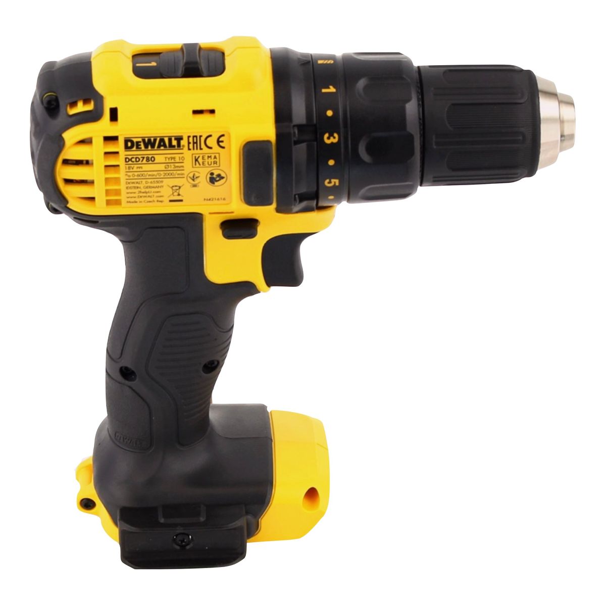 Perceuse-visseuse sans fil Dewalt DCD 780 D1 18 V 60 Nm + 1x batterie 2,0 Ah + chargeur