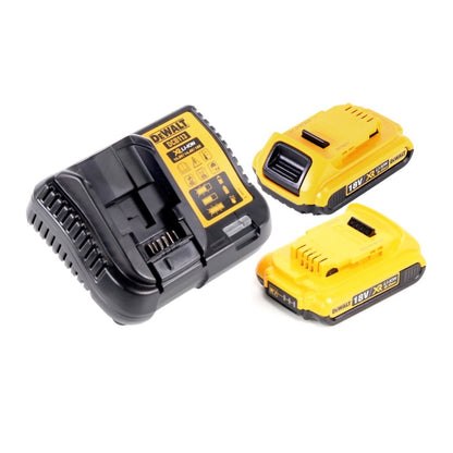 DeWalt DCS 365 D2 Akku Kapp und Gehrungssäge 18 V 184 mm + 2x Akku 2,0 Ah + Ladegerät