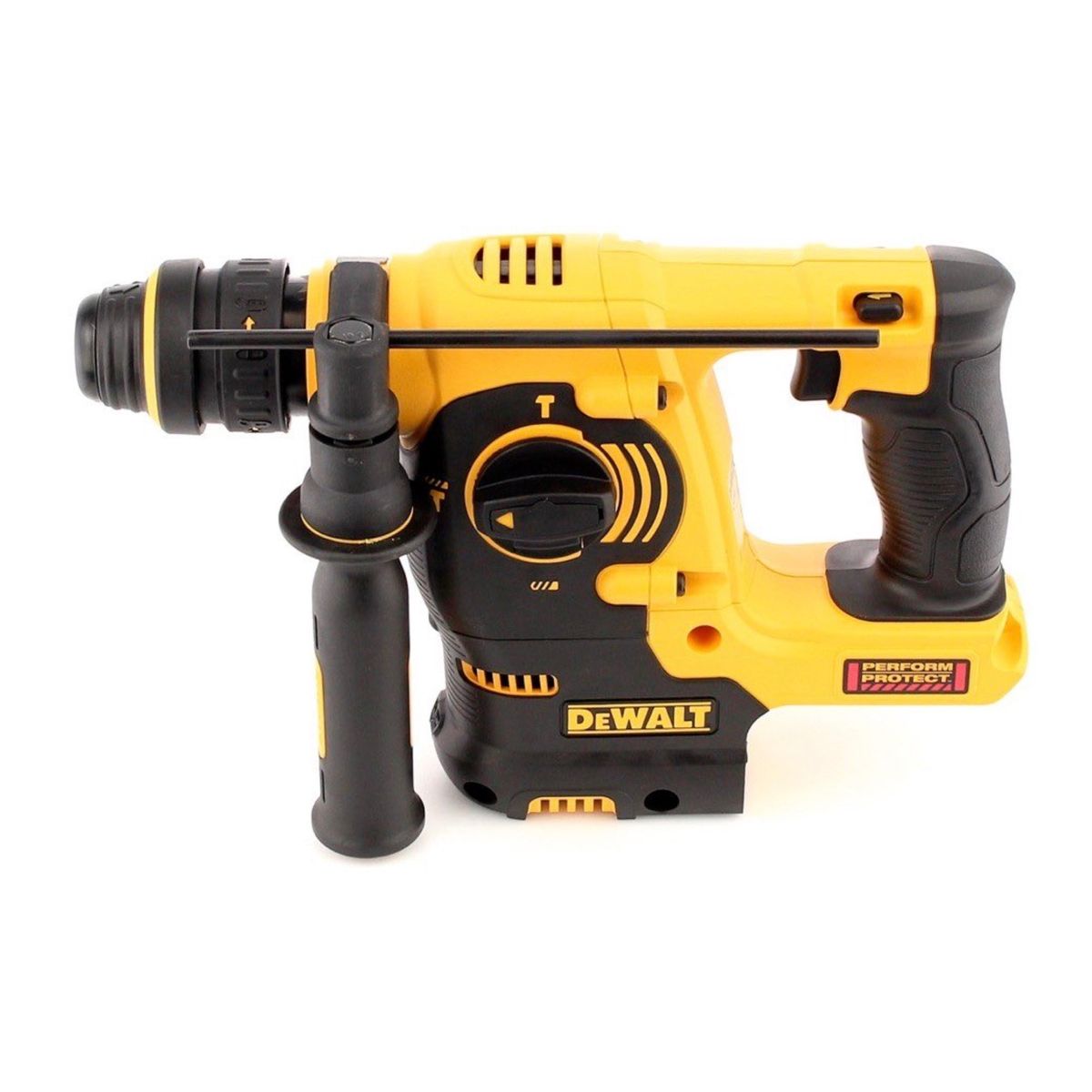 DeWalt DCH 254 D1 Akku Kombihammer 18 V 2.1 J SDS Plus + 1x Akku 2,0 Ah + Ladegerät + Wechselbohrfutter + Koffer