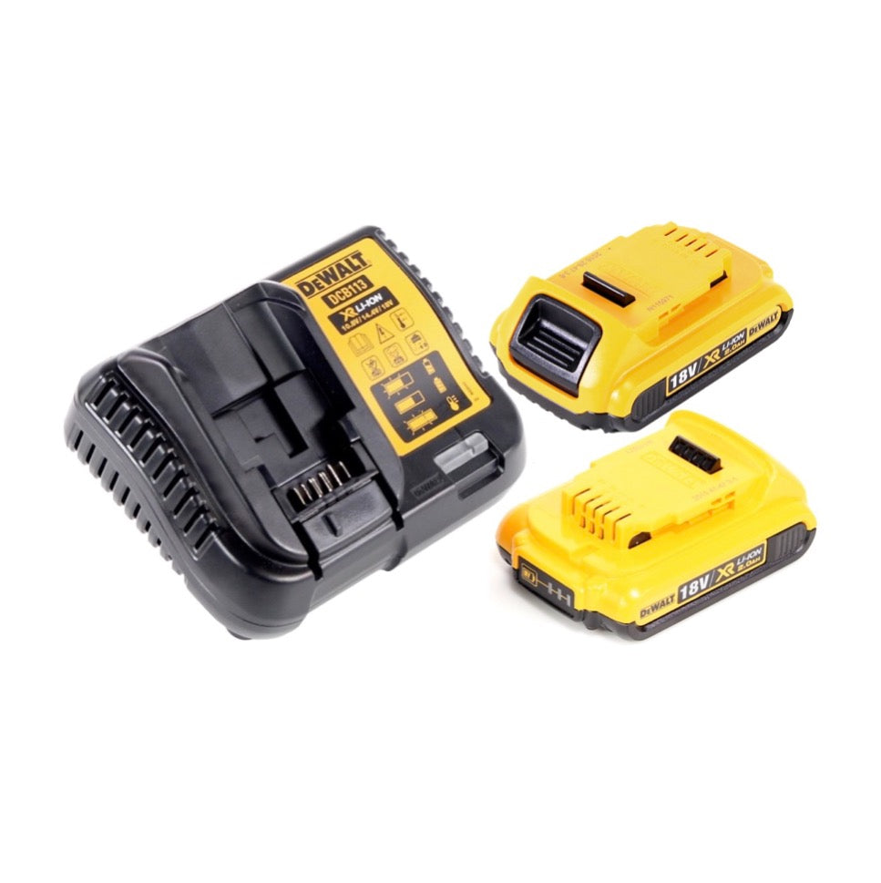 Dewalt DCV 582 Akku Nass und Trockensauger 14,4 - 18 V + 2x Akku 2,0 Ah + Ladegerät