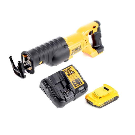 Dewalt DCS 380 D1 Akku Säbelsäge Reciprosäge 18 V + 1x Akku 2,0 Ah + Ladegerät