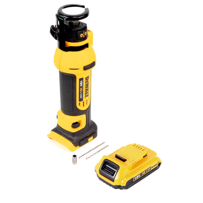 DeWalt DCS 551 N Akku Trockenbaufräse 18 V + 1x Akku 2,0 Ah - ohne Ladegerät