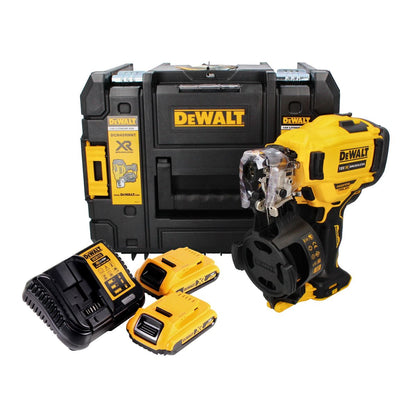 DeWalt DCN 45 RND2 Akku Nagler Coil Nailer 18 V 19 - 44 mm Brushless + 2x Akku 2,0 Ah + Ladegerät + TSTAK