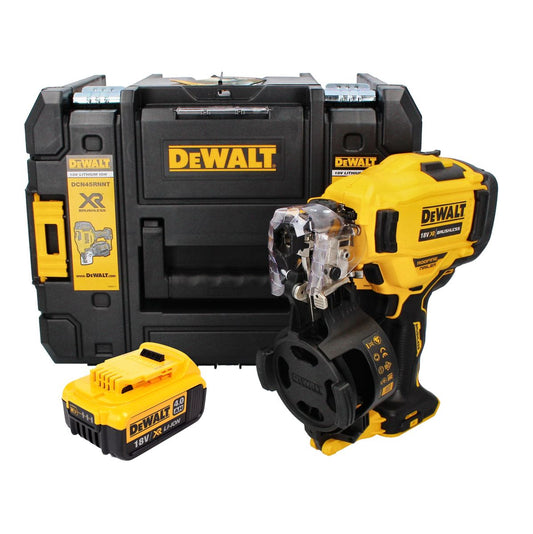 DeWalt DCN 45 RNNT Akku Nagler Coil Nailer 18 V 19 - 44 mm Brushless + 1x Akku 4,0 Ah + TSTAK - ohne Ladegerät