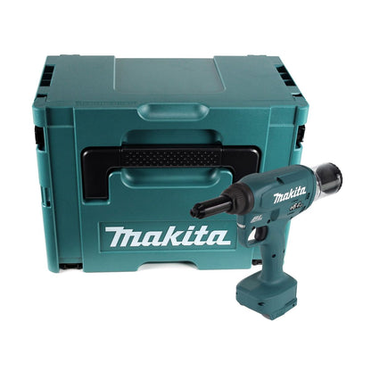 Makita DRV 250 ZJ outil de pose de rivets aveugles sur batterie 18 V 20 kN sans balais + Makpac - sans batterie, sans chargeur