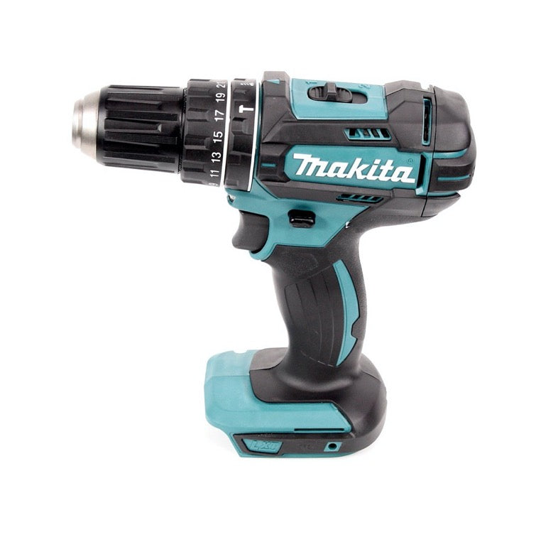 Makita DLX 2140 PMJ Akku Kombo Kit 18 V mit DHP 482 62 Nm + DHS 710 190 mm + 4x Akku 4,0 Ah + Doppelladegerät + 3x Makpac