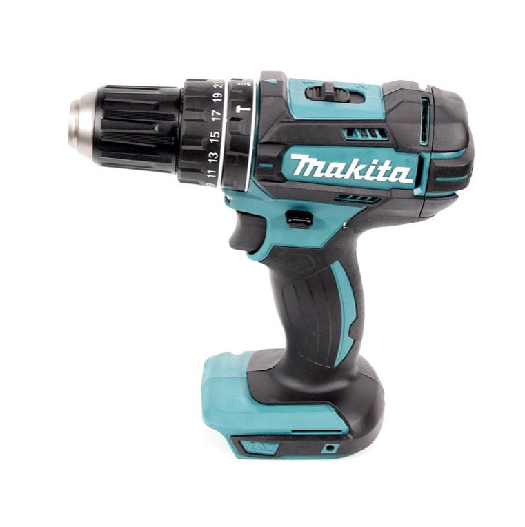 Makita DHP 482 STMX Akku Schlagbohrschrauber 18 V 62 Nm + DTD 152 Schlagschrauber 165 Nm 1/4" + DHS 680 Handkreissäge 165 mm + 2x Akku 5,0 Ah + Ladegerät + 3x Makbox + Rollbrett