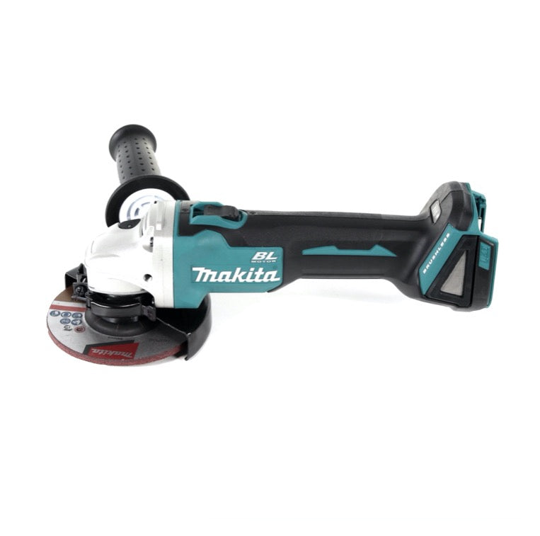 Perceuse à percussion sans fil Makita DHP 482 STMX 18 V 62 Nm + meuleuse d'angle DGA 504 125 mm + scie sabre sans fil DJR 186 + 2 batteries 5,0 Ah + chargeur + 2 Makbox + planche à roulettes