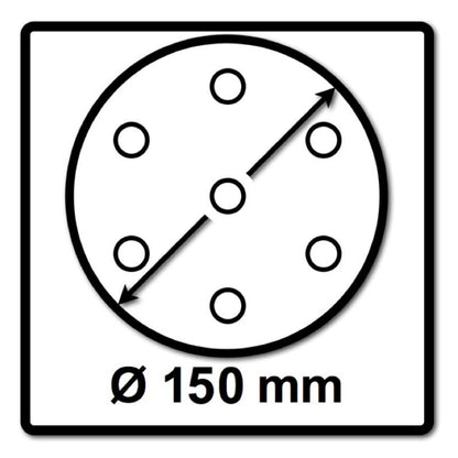 Festool STF D150/48 Schleifscheiben Rubin 2 P180 150 mm 50 Stk. ( 575192 ) für RO 150, ES 150, ETS 150, ETS EC 150, LEX 150, WTS 150, HSK-D 150 - Toolbrothers