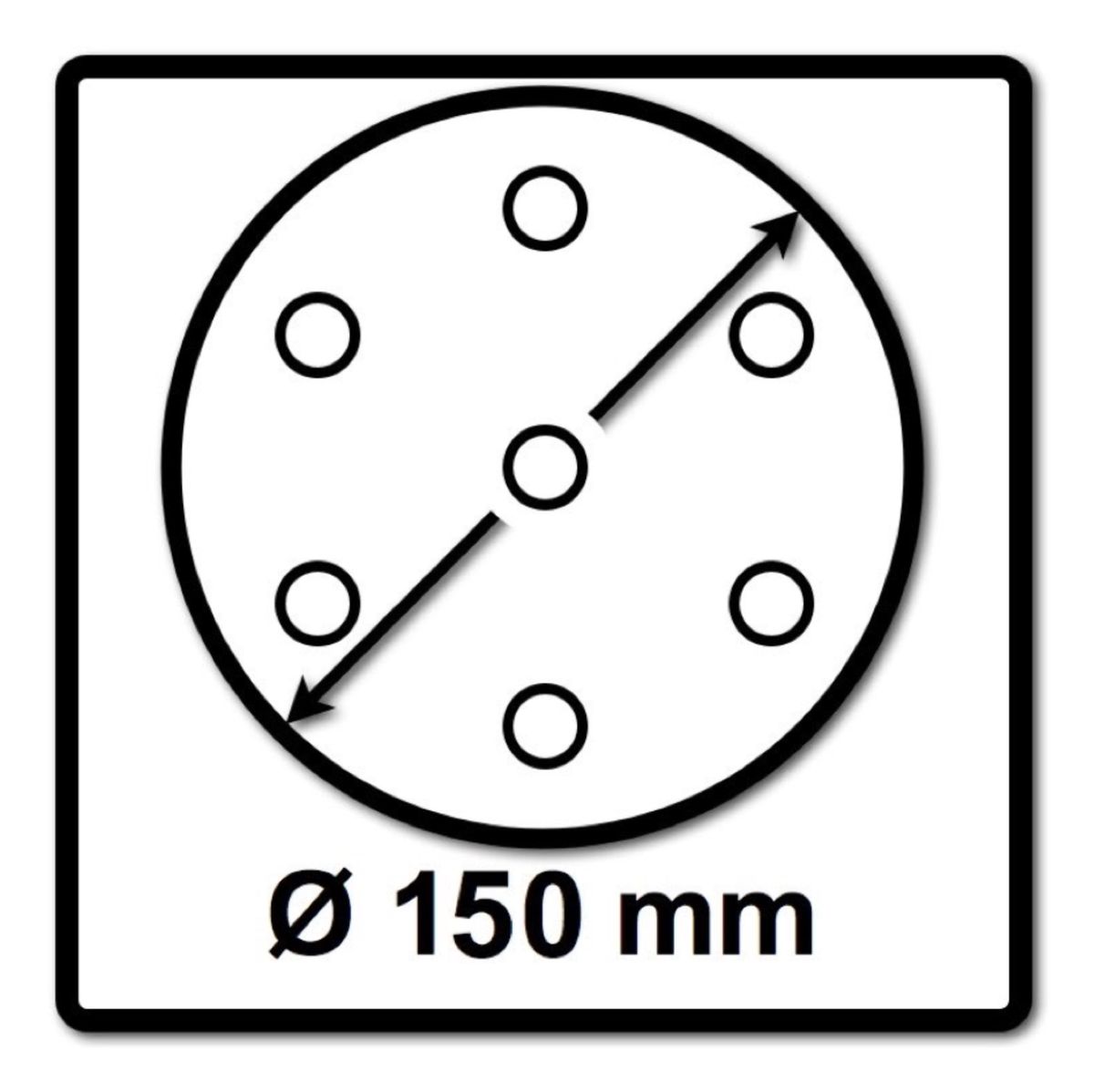 Festool STF D150/48 Schleifscheiben Granat P60 150 mm 50 Stk. ( 575161 ) für RO 150, ES 150, ETS 150, ETS EC 150, LEX 150, WTS 150, HSK-D 150 - Toolbrothers