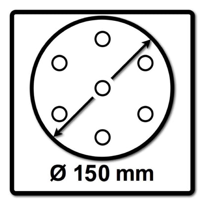 Festool STF D150/48 Schleifscheiben Granat P320 150 mm 400 Stk. ( 4x 575170 ) für RO 150, ES 150, ETS 150, ETS EC 150, LEX 150, WTS 150, HSK-D 150 - Toolbrothers