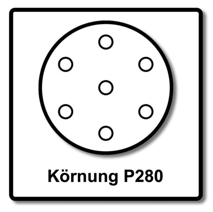 Festool STF D150/48 Schleifscheiben Granat P280 150 mm 400 Stk. ( 4x 575169 ) für RO 150, ES 150, ETS 150, ETS EC 150, LEX 150, WTS 150, HSK-D 150