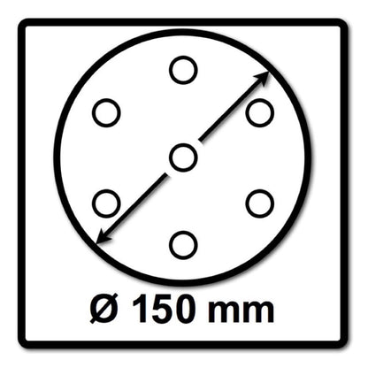 Festool STF D150/48 Schleifscheiben Granat P240 150 mm 400 Stk. ( 4x 575168 ) für RO 150, ES 150, ETS 150, ETS EC 150, LEX 150, WTS 150, HSK-D 150 - Toolbrothers