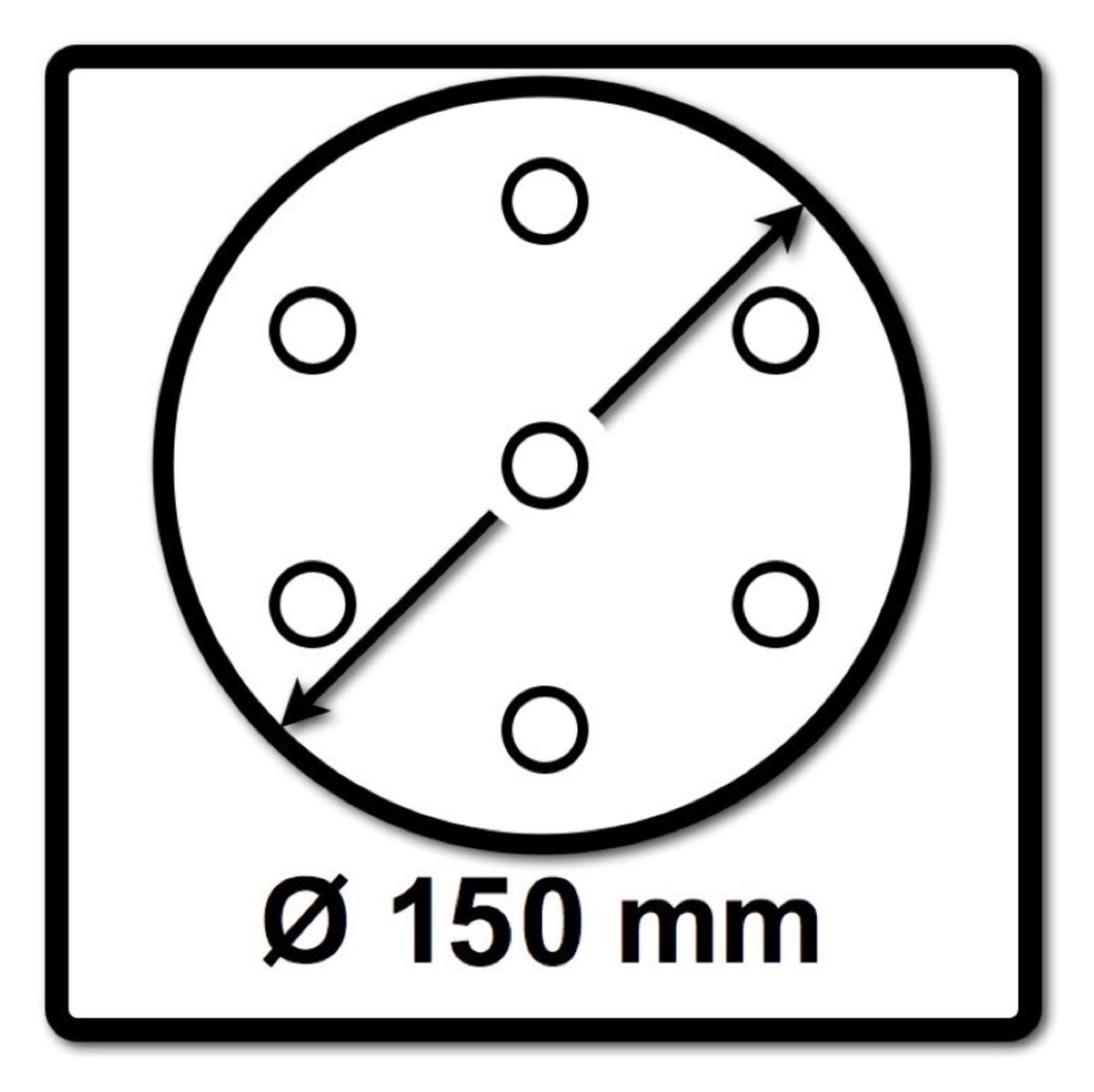 Festool STF D150/48 Schleifscheiben Granat P60 150 mm 100 Stk. ( 2x 575161 ) für RO 150, ES 150, ETS 150, ETS EC 150, LEX 150, WTS 150, HSK-D 150 - Toolbrothers