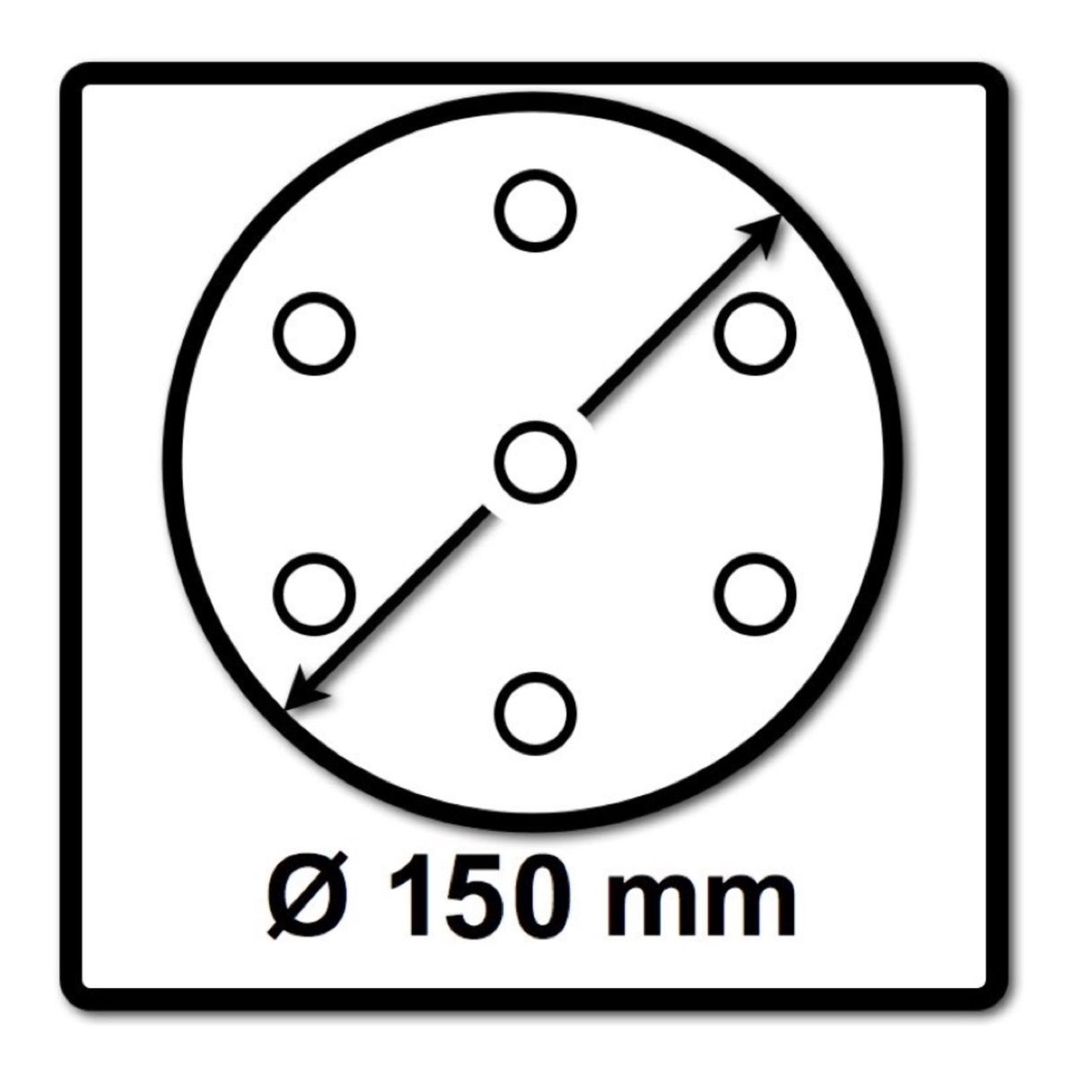 Festool HSK-D 150 W Schleifklotz Weich 150 mm ( 495965 ) + 350x Schleifscheiben P60 / P100 / P120 / P180 / P240 - Toolbrothers