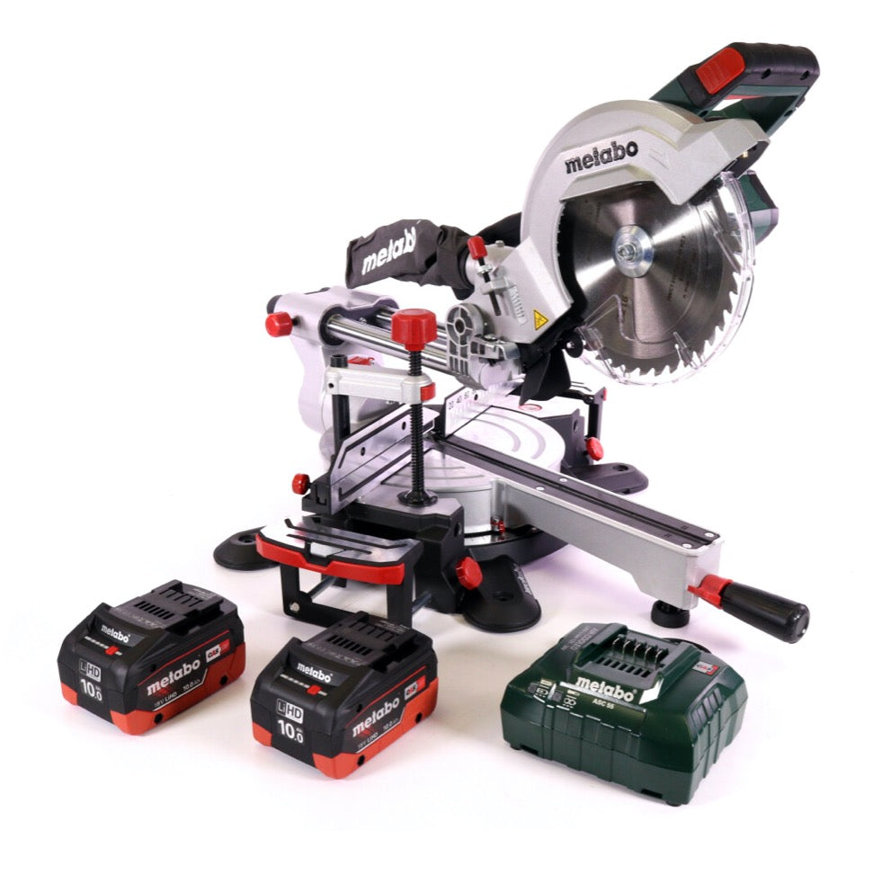 Scie à découper sans fil Metabo KGS 18 LTX 216 18 V 216 mm + 2 batteries 10,0 Ah + chargeur