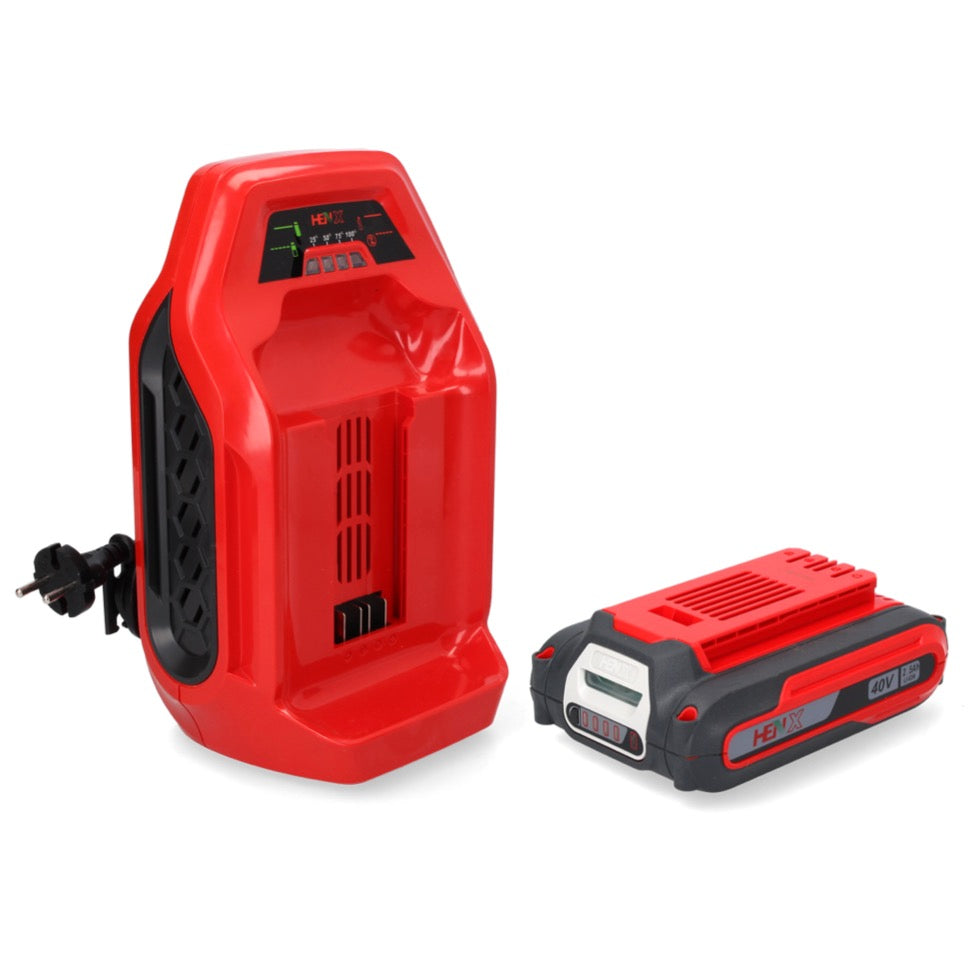 Kit de démarrage de batterie Henx Batterie Li-Ion 40 V 2,5 Ah (H36B25) + chargeur rapide 40 V (H36KC400)