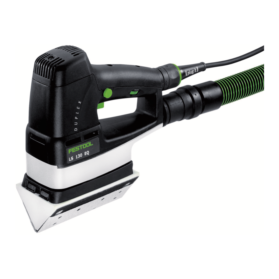 Ponceuse linéaire Festool LS 130 EQ-Plus DUPLEX 260 watts 133 x 80 mm + 1x sabot profilé à rayon R25 + 200x bandes abrasives + Systainer