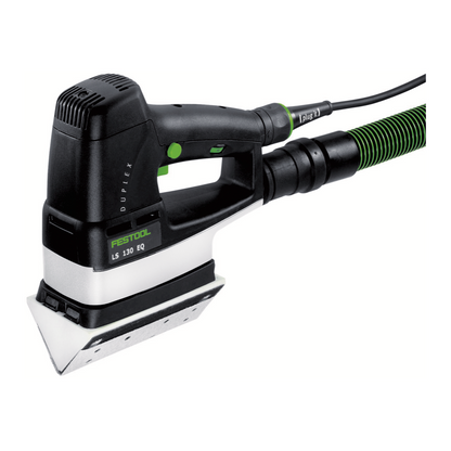 Ponceuse linéaire Festool LS 130 EQ-Plus DUPLEX 260 watts 133 x 80 mm + 1x sabot profilé à rayon R25 + 400x bandes abrasives + Systainer