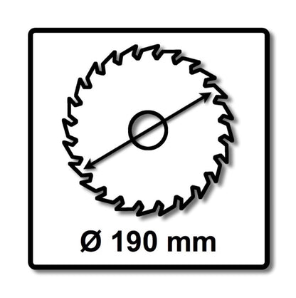 Jeu de lames de scie circulaire spéciales Festool TF58 2x 190 x 2,6 mm 190 mm (2x 492051) 58 dents