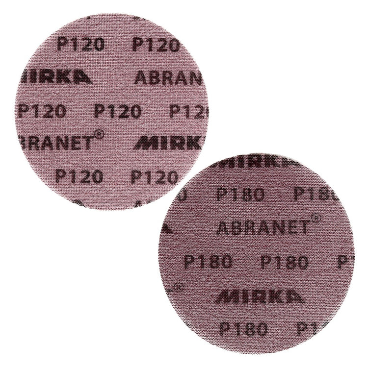 Mirka ABRANET Schleifscheiben Set Grip 150mm P180 50 Stk. + P120 50 Stk. - Toolbrothers