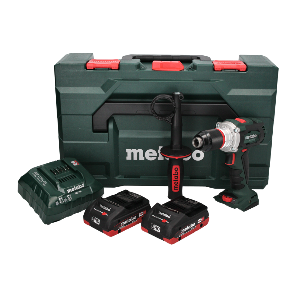 Metabo BS 18 LTX BL I Akku Bohrschrauber 18 V 120 Nm + 2x Akku 4,0 Ah + Ladegerät + metaBOX