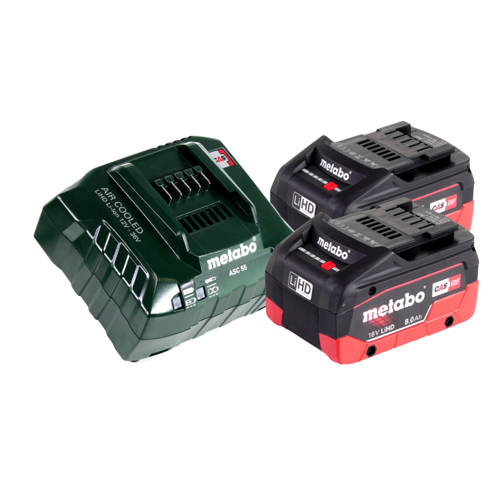 Metabo BS 18 LTX BL I Akku Bohrschrauber 18 V 120 Nm + 2x Akku 8,0 Ah + Ladegerät + metaBOX