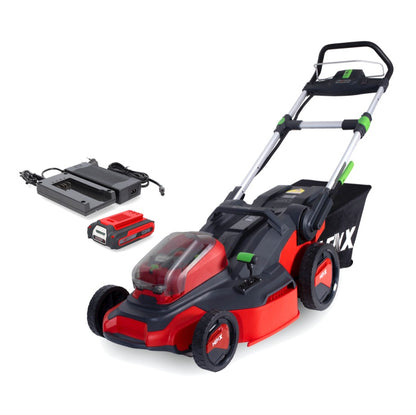 Henx H36GC20 Akku Rasenmäher 40 V 51 cm 60 L Brushless + 1x Akku 2,5 Ah + Ladegerät