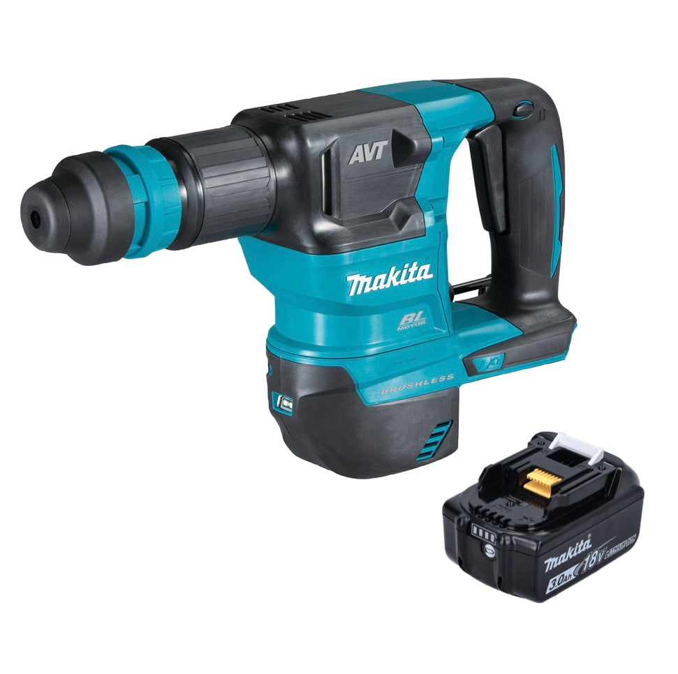 Makita DHK 180 F1 marteau burineur sur batterie 18 V 3,1 J SDS Plus Brushless + 1x batterie 3,0 Ah - sans chargeur