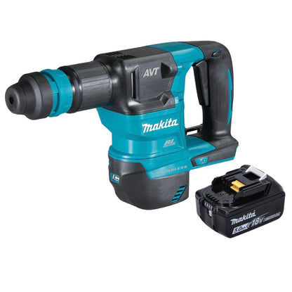 Makita DHK 180 T1 marteau burineur sur batterie 18 V 3,1 J SDS Plus Brushless + 1x batterie 5,0 Ah - sans chargeur