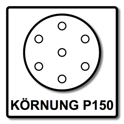 Mirka BASECUT Schleifscheiben 150 mm P150 100 Stk. ( 2261109915 ) Grip 15 Loch