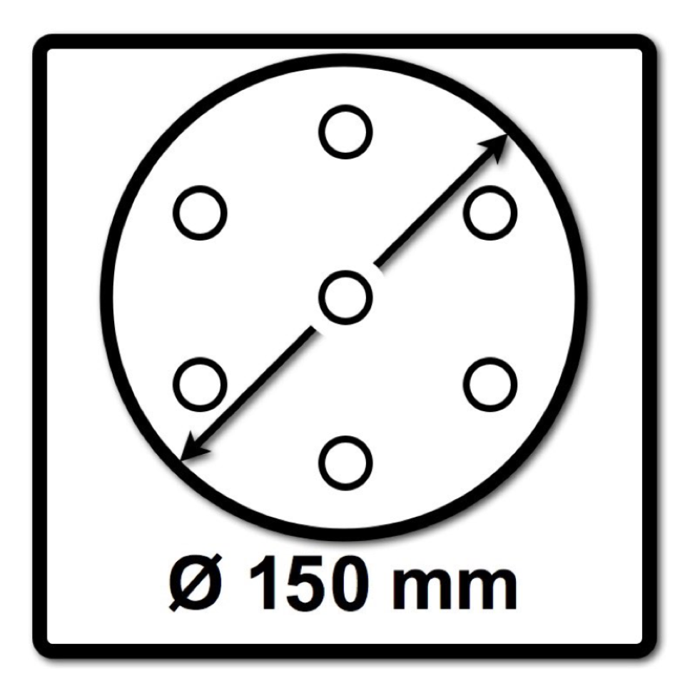 Mirka BASECUT Schleifscheiben 150 mm P240 100 Stk. ( 2261109925 ) Grip 15 Loch - Toolbrothers