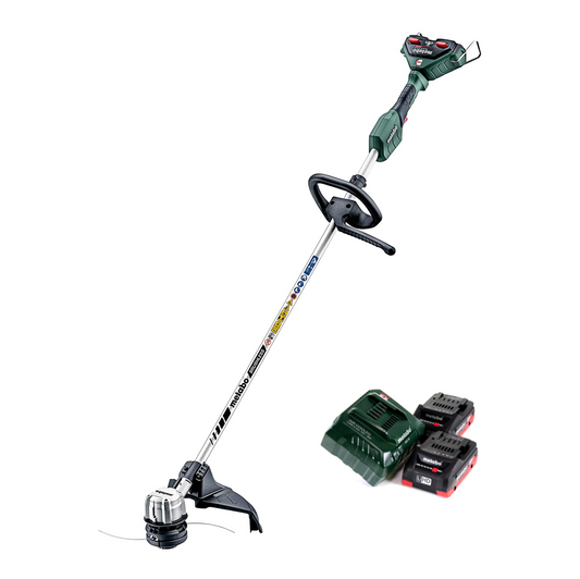 Metabo FSD 36-18 LTX BL 40 débroussailleuse sur batterie 36 V (2x 18 V) manche rond sans balais + 2x batterie 4,0 Ah + chargeur