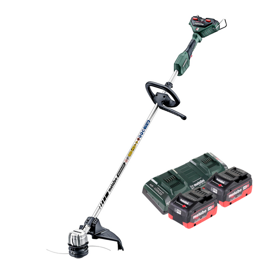 Metabo FSD 36-18 LTX BL 40 Akku Freischneider 36 V ( 2x 18 V ) Rundgriff Brushless + 2x Akku 5,5 Ah + Doppel Ladegerät