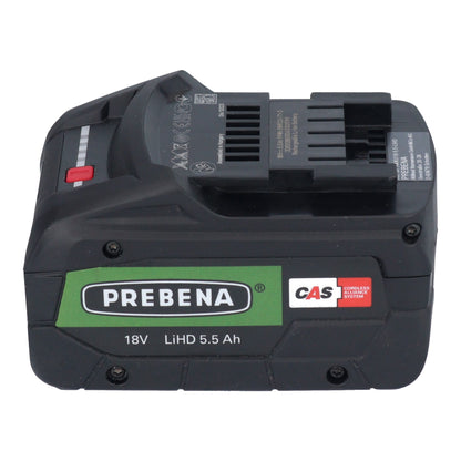 Prebena AKKU18-5,5-LIHD Akku 18 V 5,5 Ah / 5500 mAh LiHD Li-Ion CAS mit Ladestandanzeige