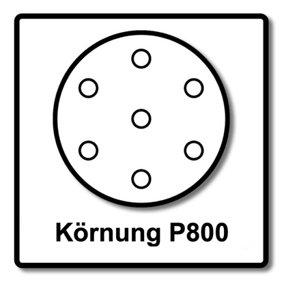 Mirka BASECUT Schleifscheiben 150 mm P800 200 Stk. ( 2x 2261109981 ) Grip 15 Loch