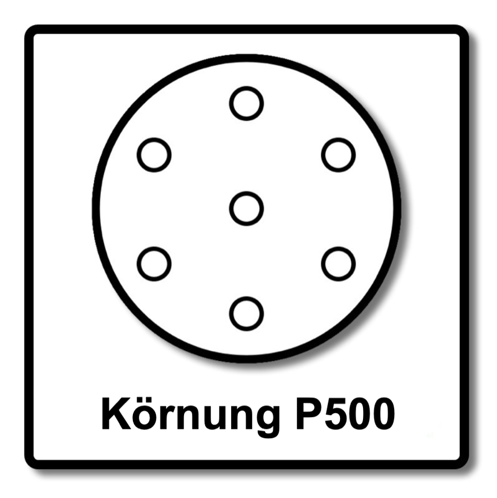 Mirka BASECUT Schleifscheiben 150 mm P500 200 Stk. ( 2x 2261109951 ) Grip 15 Loch