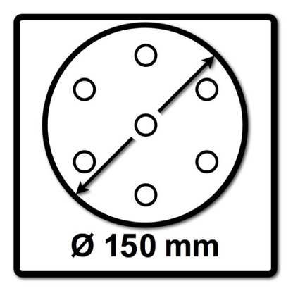 Mirka BASECUT Schleifscheiben 150 mm P400 200 Stk. ( 2x 2261109941 ) Grip 15 Loch - Toolbrothers