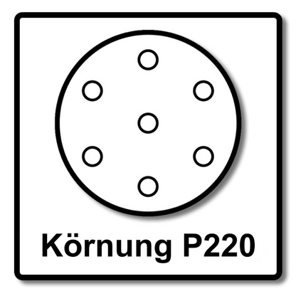 Mirka BASECUT Schleifscheiben 150 mm P220 200 Stk. ( 2x 2261109922 ) Grip 15 Loch