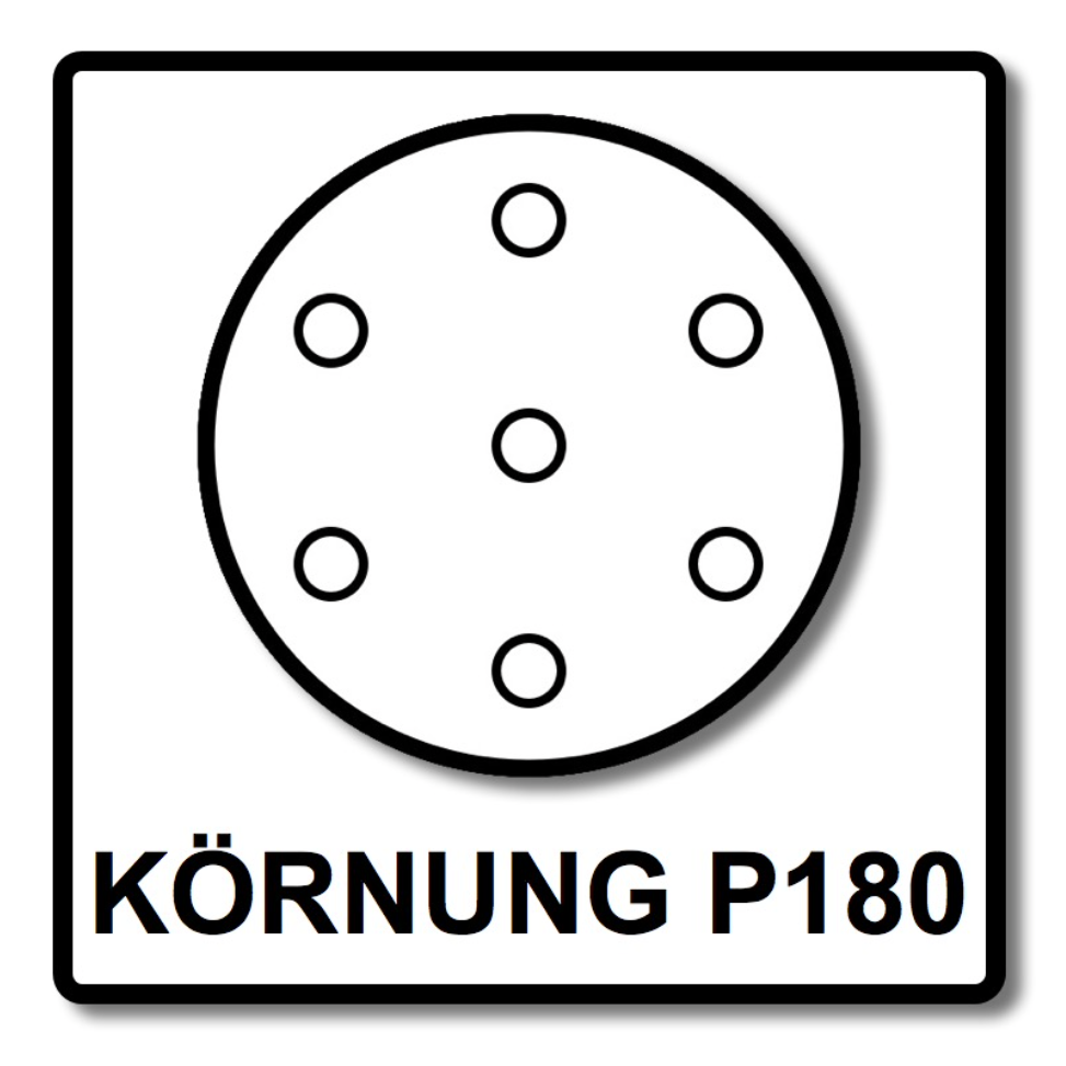 Mirka BASECUT Schleifscheiben 150 mm P180 200 Stk. ( 2x 2261109918 ) Grip 15 Loch