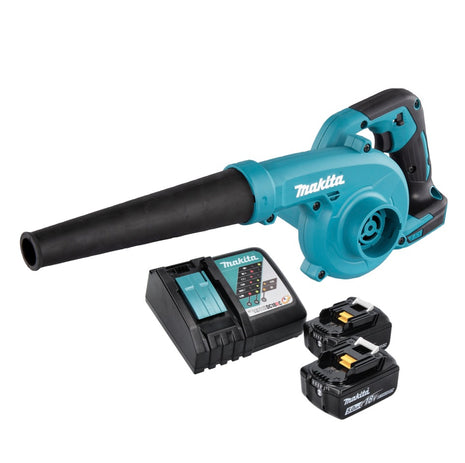 Soplador de hojas a batería Makita DUB 185 RT 18 V + 2x baterías 5,0 Ah + cargador