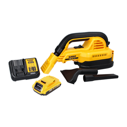 DeWalt DCV 517 D1 Akku Handstaubsauger 18 V 1,9 L + 1x Akku 2,0 Ah + Ladegerät