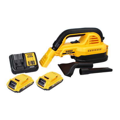 DeWalt DCV 517 D2 Akku Handstaubsauger 18 V 1,9 L + 2x Akku 2,0 Ah + Ladegerät