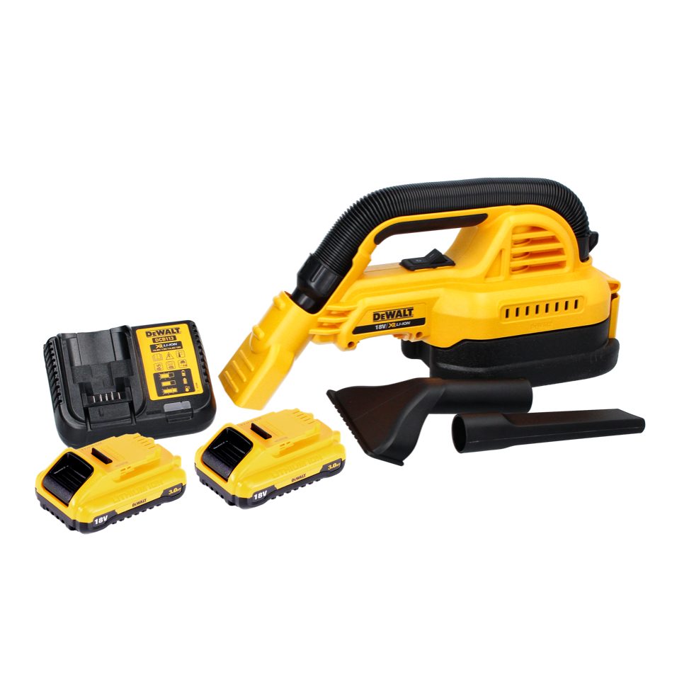 DeWalt DCV 517 L2 Akku Handstaubsauger 18 V 1,9 L + 2x Akku 3,0 Ah + Ladegerät