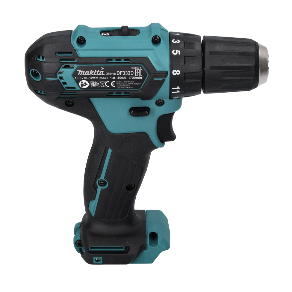 Makita DF 333D ZJ Akku Bohrschrauber 10,8 - 12 V max. 30 Nm + Makpac - ohne Akku, ohne Ladegerät - Toolbrothers