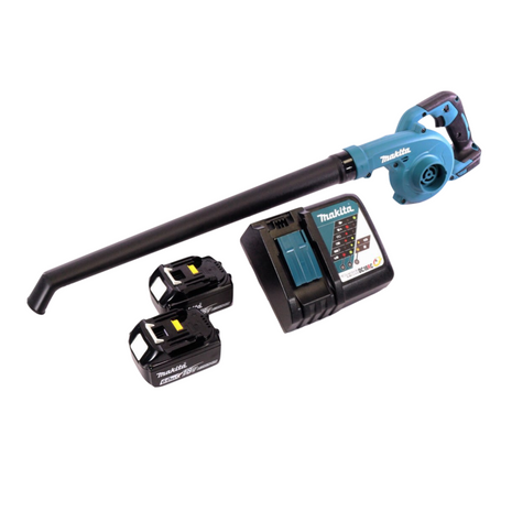 Makita DUB 186 RG Akku Gebläse Laubbläser 18 V + 2x Akku 6,0 Ah + Ladegerät